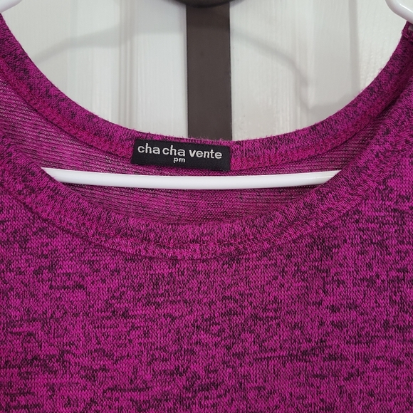 Cha Cha Vente Woman's Long Sleeve Blouse, Size: PM Color: Purple - Picture 6 of 14